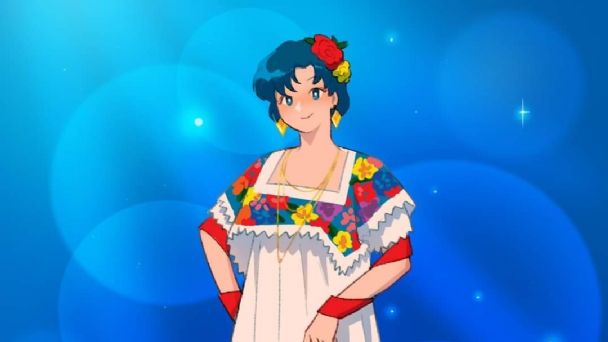 Visten a personajes de Sailor Moon con trajes típicos de México | PorEsto