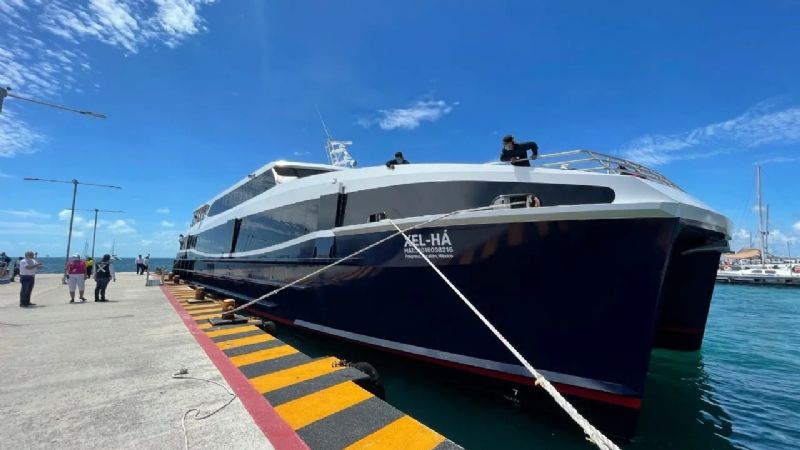 Ferrys de Xcaret esperan permiso federal para trabajar la ruta Cancún-Isla Mujeres