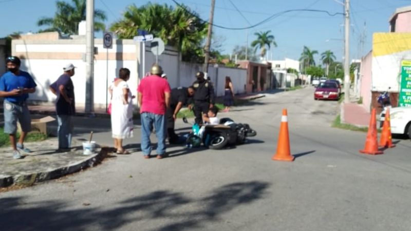 Atropellan a Motociclista en la colonia Pensiones en Mérida
