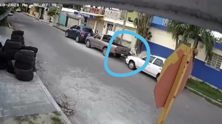 Captan a hombre que robaba catalizador de una camioneta en Chetumal: VIDEO