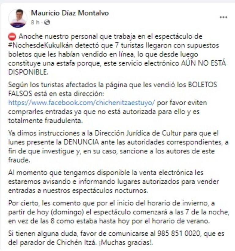 Facebook Mauricio Díaz Montalvo