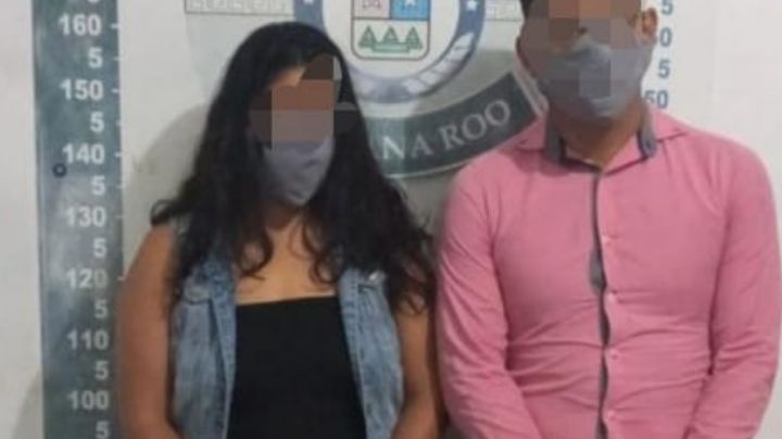 Detienen a pareja con bebé en brazos que vendía drogas en Cancún