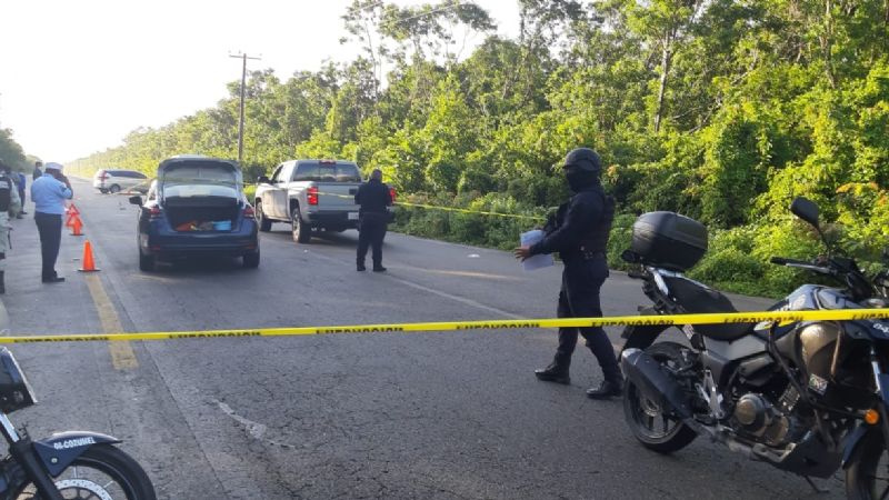 Matan a balazos a un hombre en la carretera transversal de Cozumel