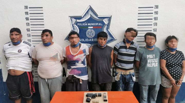 Detienen a siete personas por extorsión en la colonia In House de Playa del Carmen