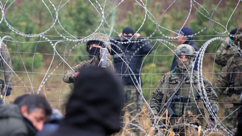 Polonia rechaza dar acceso a migrantes ilegales que llegan a la frontera con Bielorrusia