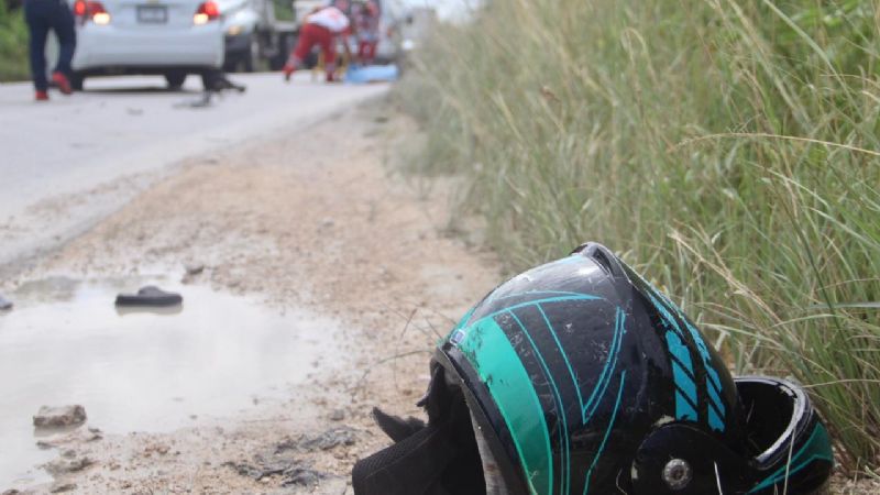 Muere motociclista tras ser atropellado por un vehículo en Cancún