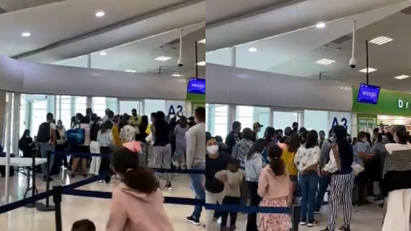 Turistas colombianos exigen a Wingo reembolso de boletos tras atraso del vuelo Cancún-Cali