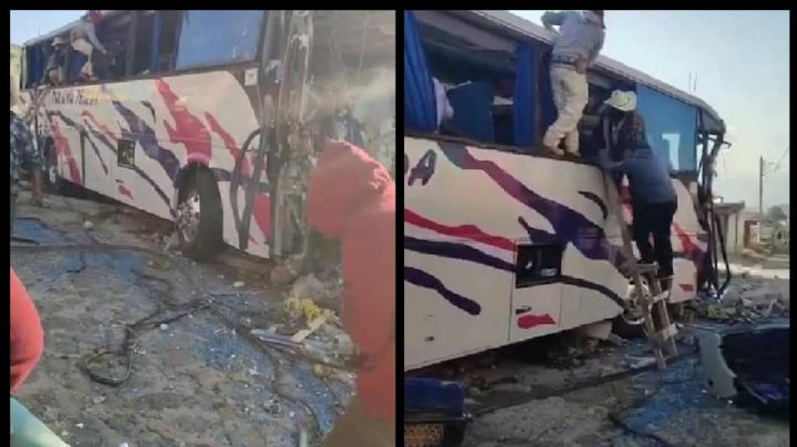 Choca camión con turistas en el municipio de Joquicingo, Edomex; hay 19 muertos