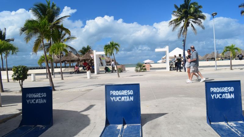 Cierran acceso al Malecón Tradicional de Progreso, Yucatán, para automóviles