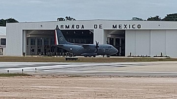 Llegan 100 elementos del Ejército Mexicano al aeropuerto de Chetumal