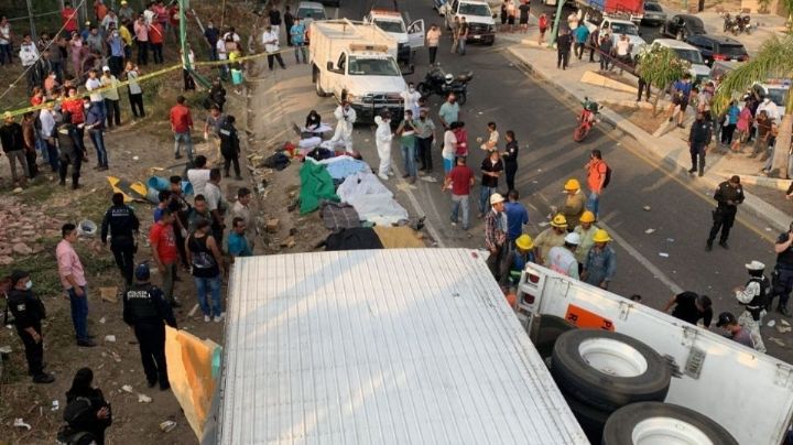 Guardia Nacional asegura que tráiler accidentado en Chiapas no pasó por retenes