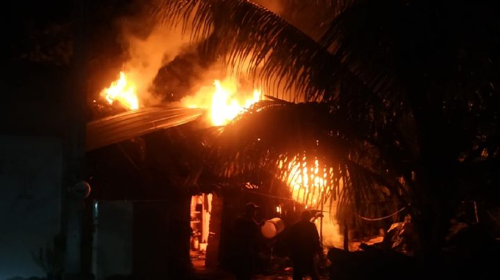 Incendio en vivienda de Tekom, Yucatán, termina en pérdida total