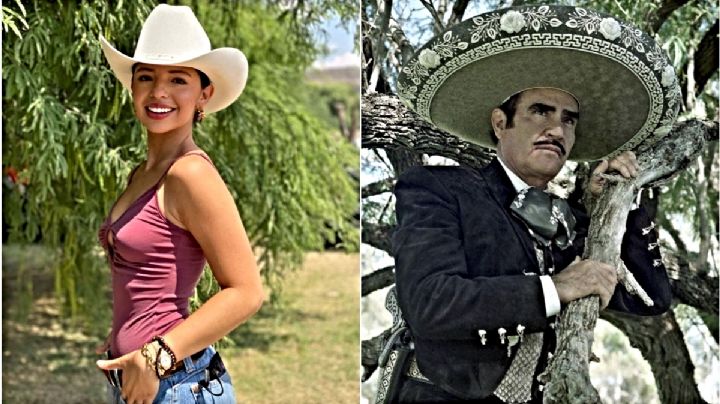 ¿Ángela Aguilar es hija de Vicente Fernández?