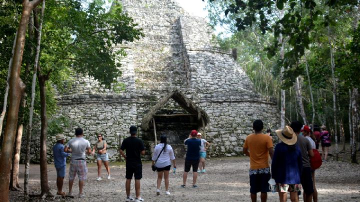 INAH Restaura zona arqueológica de Cobá en Tulum; es parte del proyecto Tren Maya