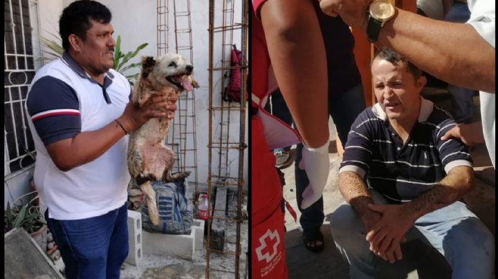 Un perro y su dueño terminan con quemaduras tras flamazo en Ciudad del Carmen