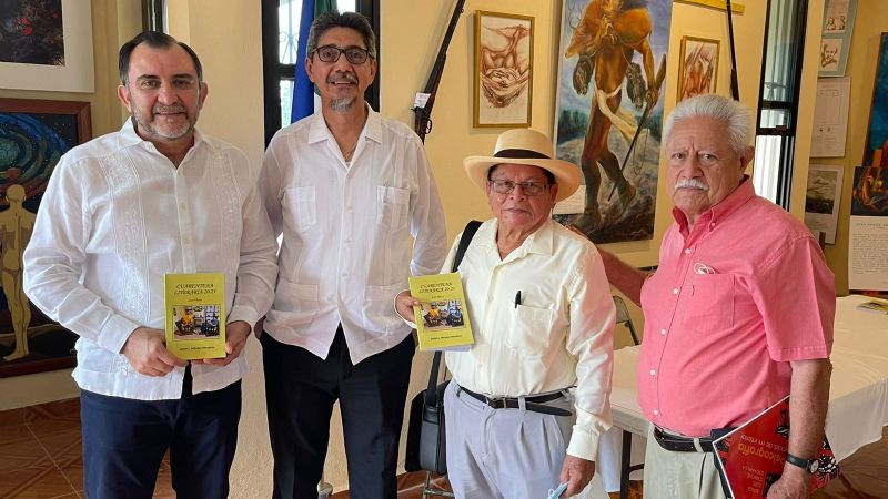Presentan libro "Cuarentena Literaria 20-21" en el Museo Lara de Mérida