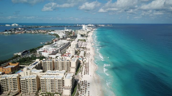 Mira en tiempo real cómo luce Playa Marlín en la Zona Hotelera de Cancún
