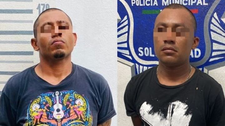 Capturan a dos hombres con más de 10 dosis de droga en Playa del Carmen