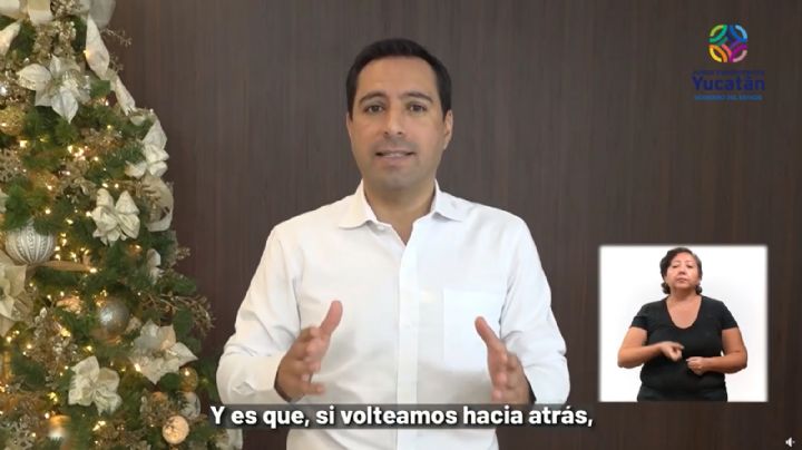 Mauricio Vila da mensaje navideño al pueblo Yucateco; '2022 será de mucha prosperidad'