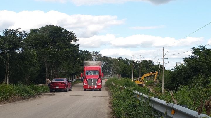 Seduopi Campeche inicia trabajos de reparación en el puente "Miguel Alemán" de Candelaria