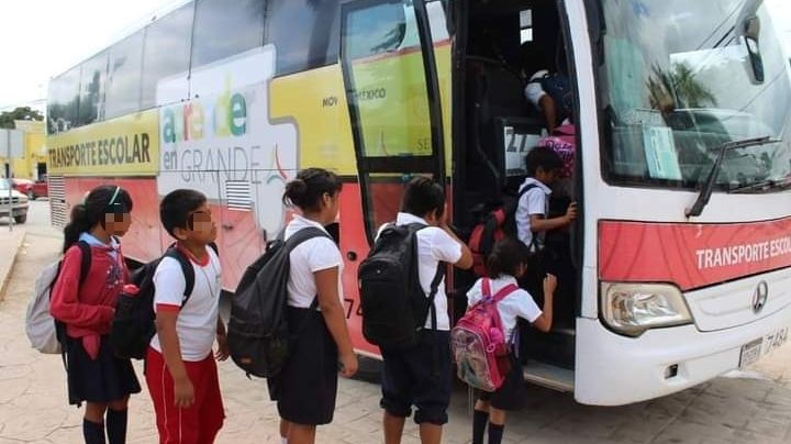 Secretaría de Educación anuncia cambio en ruta del Transporte Escolar en Campeche