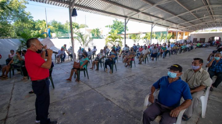 Campesinos enfrentan a comisario ejidal de Chablekal durante asamblea general