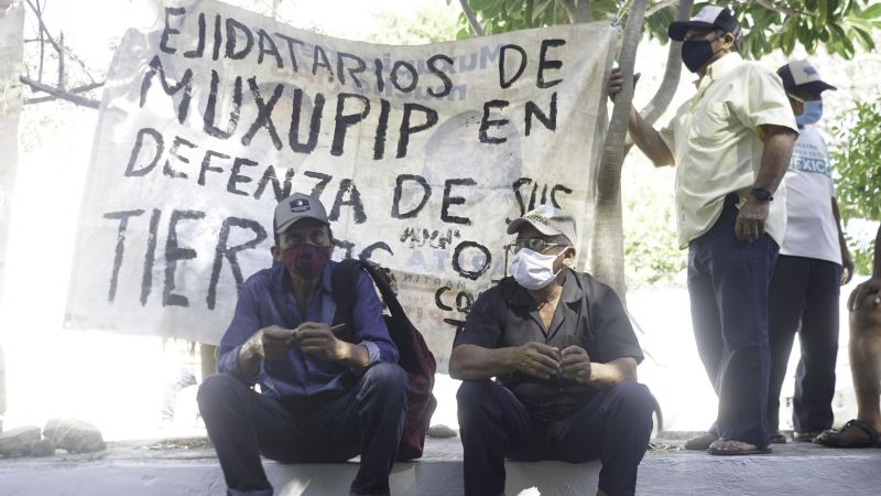 Ejidatarios denuncian el robo de más de mil 700 hectáreas de terrenos en Muxupip