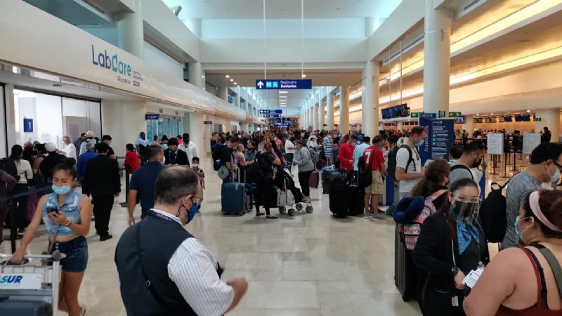 Se cancelan siete vuelos desde el Aeropuerto Internacional de Cancún