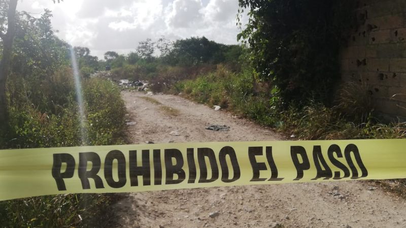 Encuentran cadáver embolsado en la Región 235 y 234 de Cancún