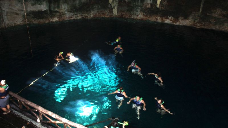 Los Cenotes de Santa Bárbara, aventura subterránea en Homún