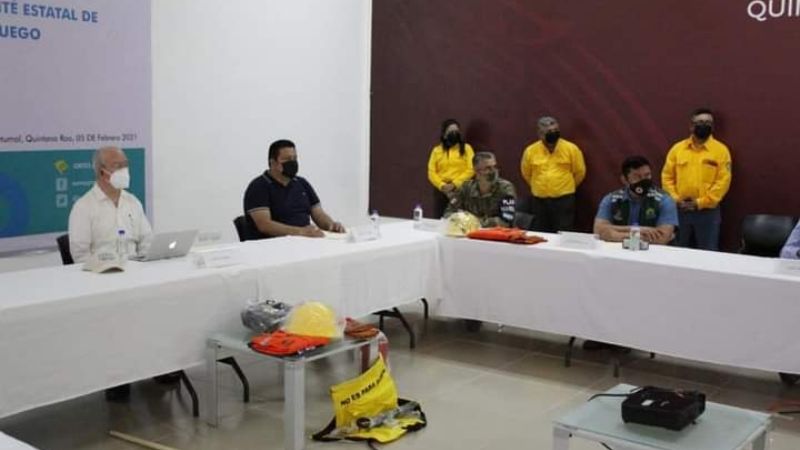 Instalan comité estatal para el combate de incendios en Quintana Roo