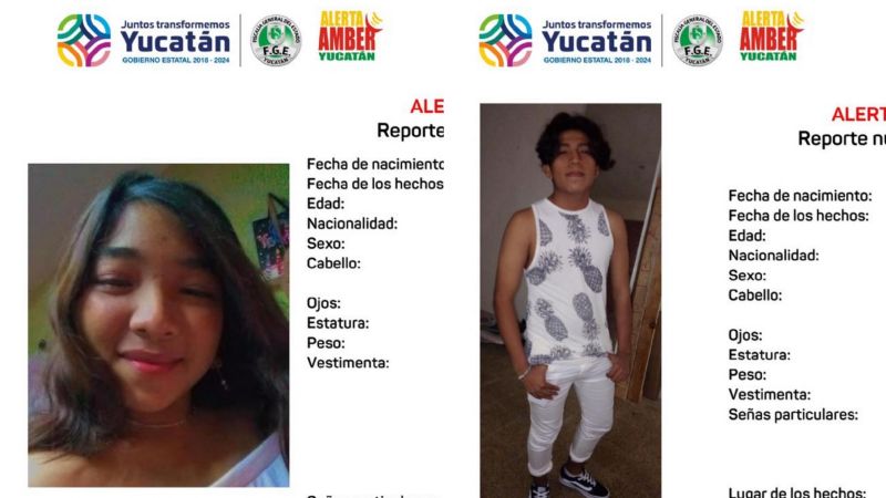 Desaparecen dos adolescentes de 15 años en Mérida