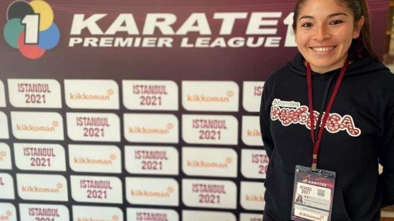 La yucateca Guadalupe Quintal saca la casta en la Liga Premier de karate