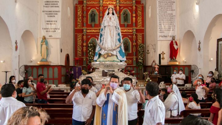 Celebran la visita de Nuestra Señora de Tetiz en Tekit, Yucatán