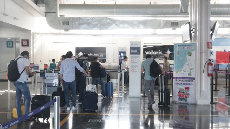 Aeropuerto de Campeche movilizó a más de dos mil 500 pasajeros en una semana