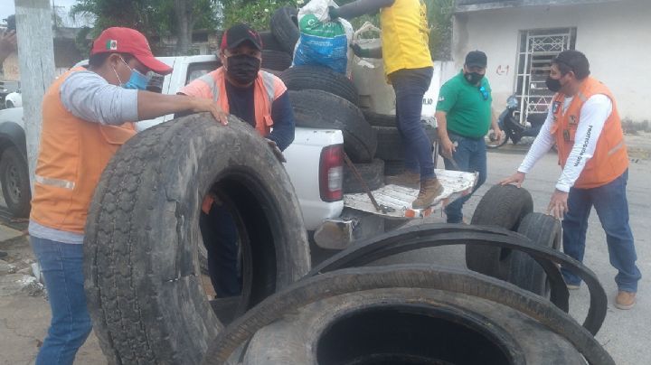 Sector Salud recolecta toneladas de cacharros en Tizimín