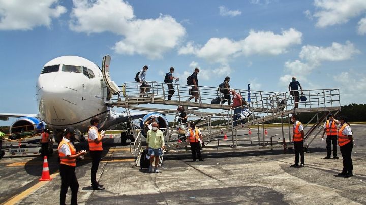 Más de 500 pasajeros arriban al Aeropuerto Internacional de Cozumel