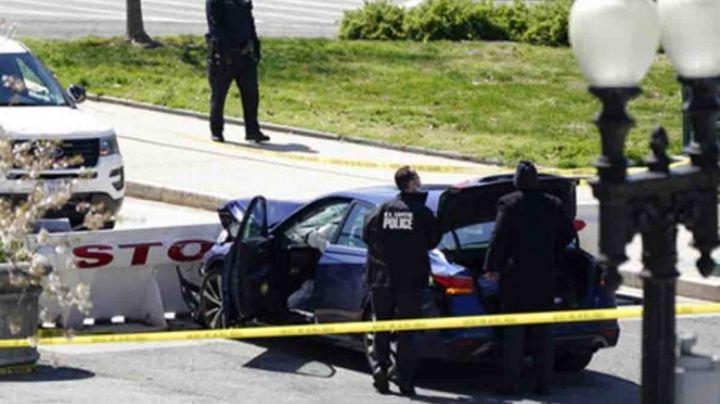 Muere sospechoso de lanzar auto contra policías del Capitolio