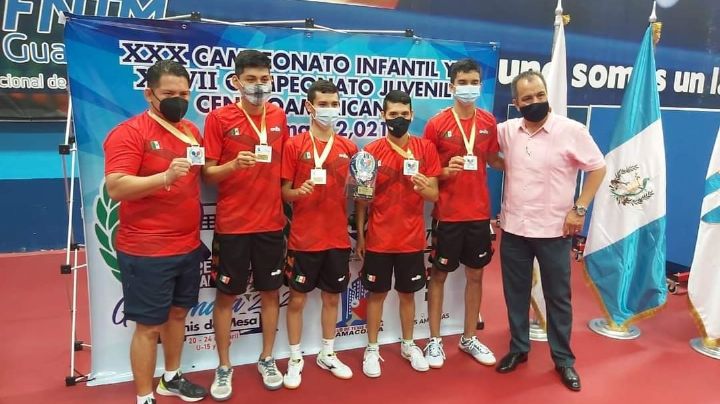 Yucateco consigue oro en tenis de mesa en el Campeonato Centroamericano de Guatemala