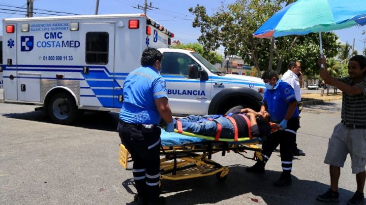 Motociclista en estado de ebriedad provoca grave accidente en Playa del Carmen
