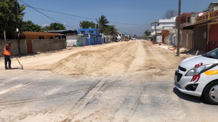 Obras de pavimentación provocan molestias en comerciantes en Chetumal