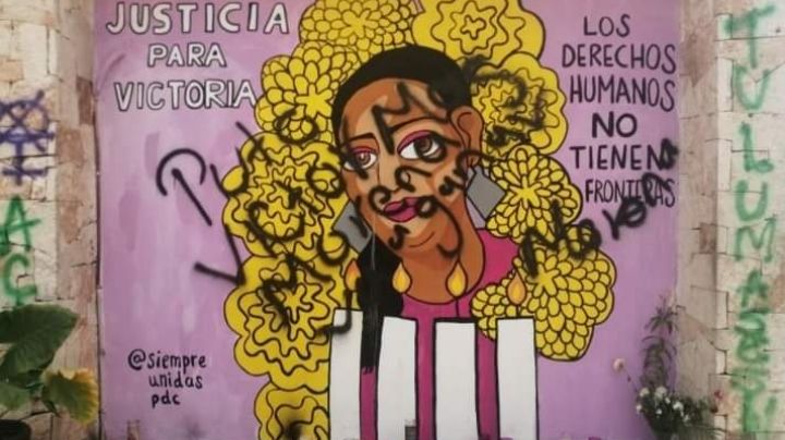 Vandalizan mural dedicado a Victoria Salazar, mujer asesinada en Tulum