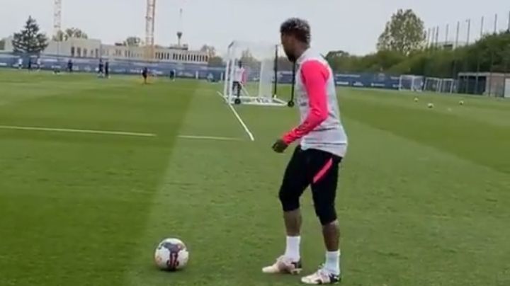 Neymar sorprende con increíble 'truco' durante entrenamiento con PSG: VIDEO