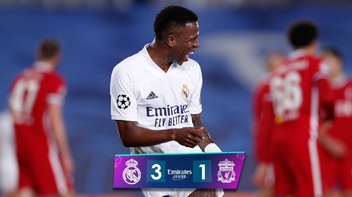 Real Madrid venció 3-1 a Liverpool con doblete de Vinicius Jr
