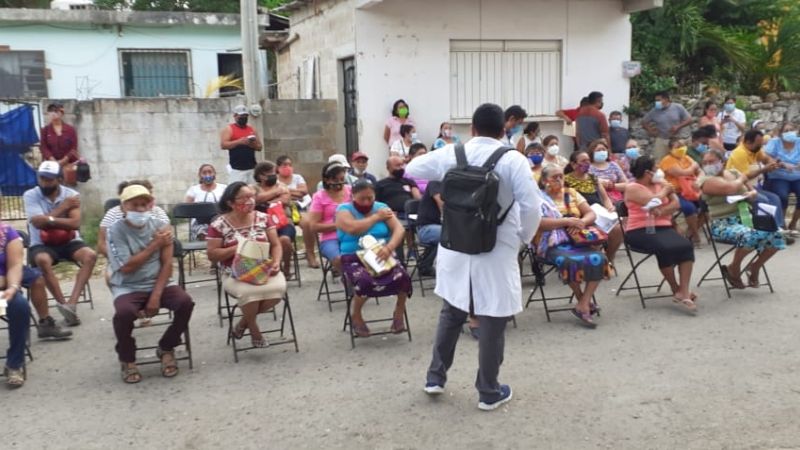 Aplicarán 650 vacunas para personas de 50 a 59 años de edad en José María Morelos