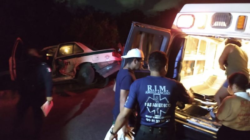 Conductor ebrio provoca accidente y deja a una familia herida en Cancún