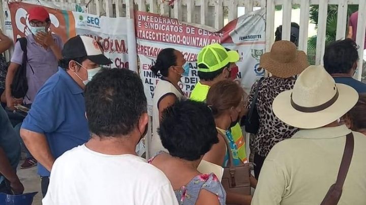 Guardia Nacional interviene en discusión en módulo de vacunación en Chetumal