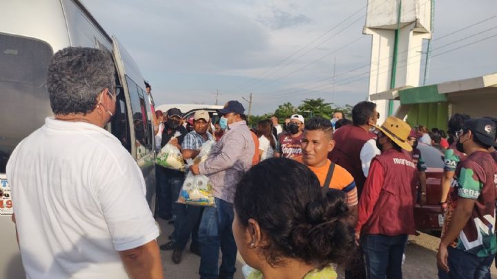 Interceptan despensas 'prianistas' en Palizada; denuncian delito electoral