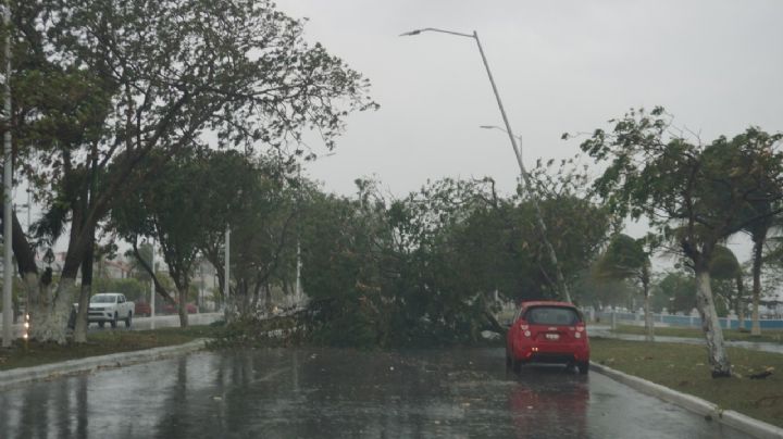 Lluvias intensas provocan daños en calles de Campeche: FOTOS