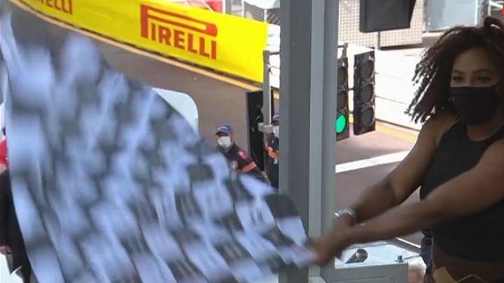 Serena Williams da banderazo final en el Gran Premio de Mónaco de la F1